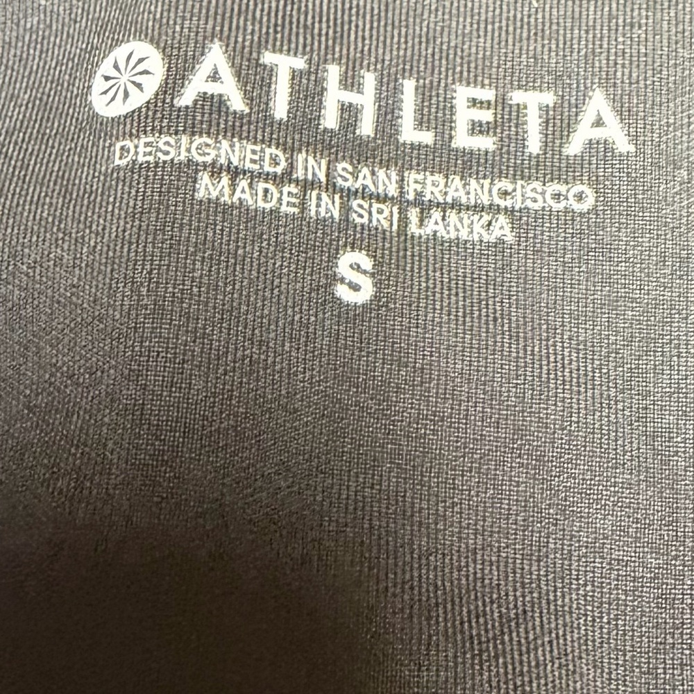 Athleta All In Capri Cropped Leggings Stash Pockets Black Womens Small - Picture 5 of 11